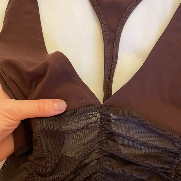 Intimately by Free People In A Cinch Tank Top in “Bitter Bark” Brown - Picture 6 of 9